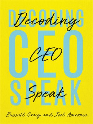cover image of Decoding CEO-Speak